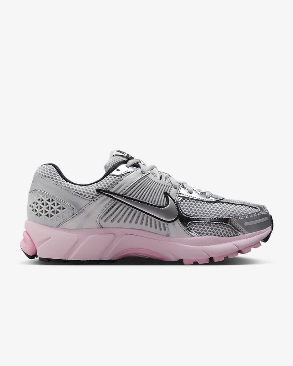 Nike pink and gray running shoes online